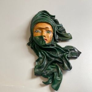 Islamic Art Hijabi Leather Turkish Wall Art